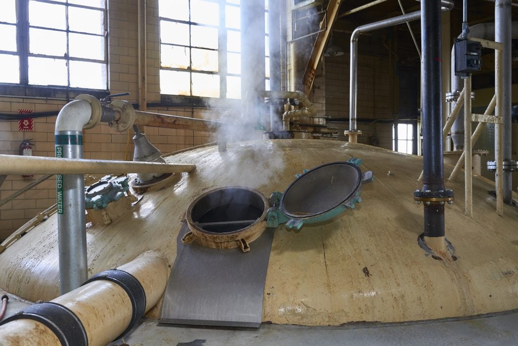 Inside Hiram Walker distillery