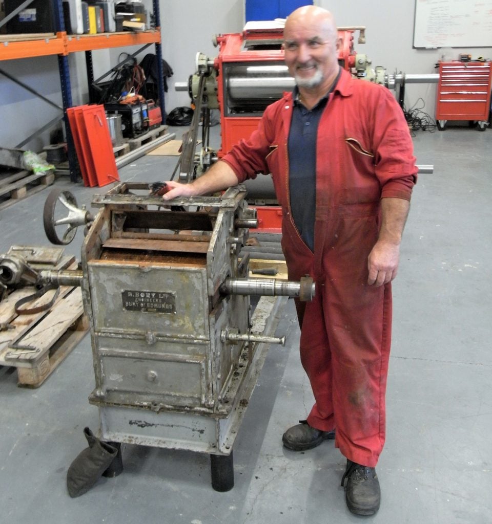 Ronnie Lee with an old Boby mill