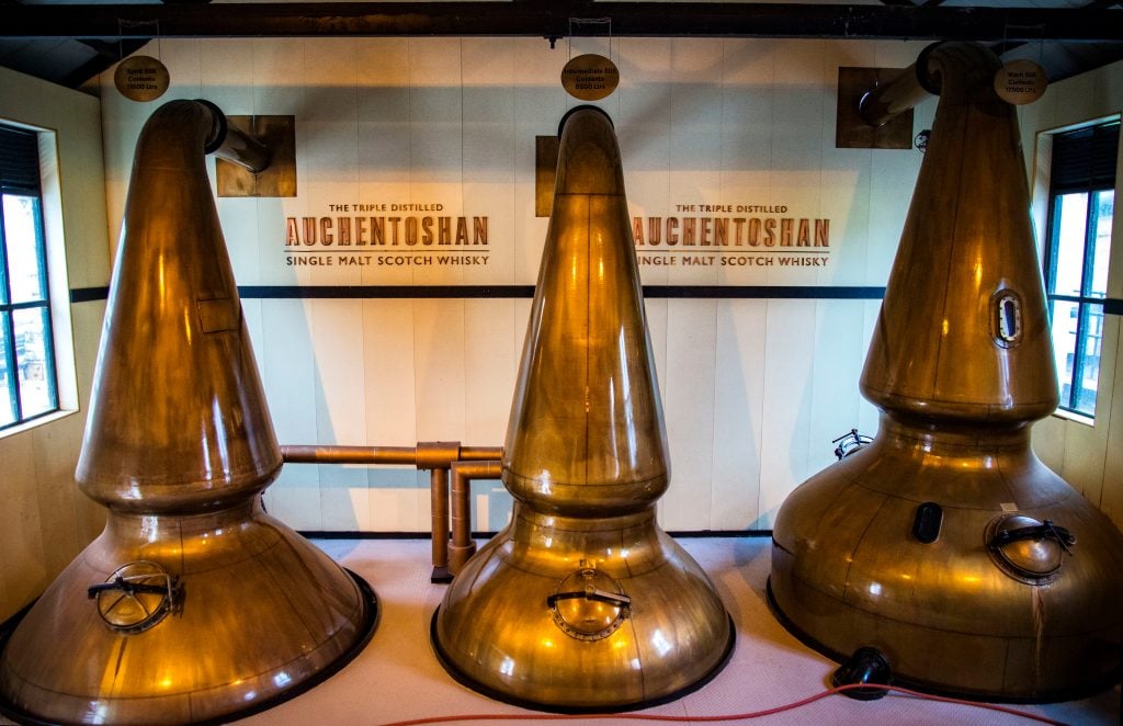 The three stills at Auchentoshan