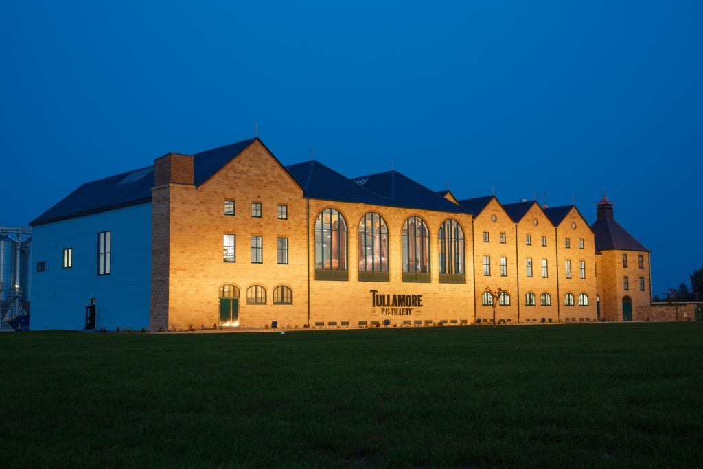 The delightful new Tullamore Distillery.