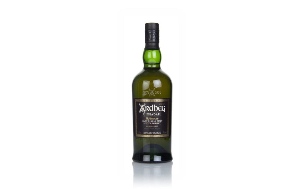 Ardbeg Uigeadail, one of the best peated whiskies