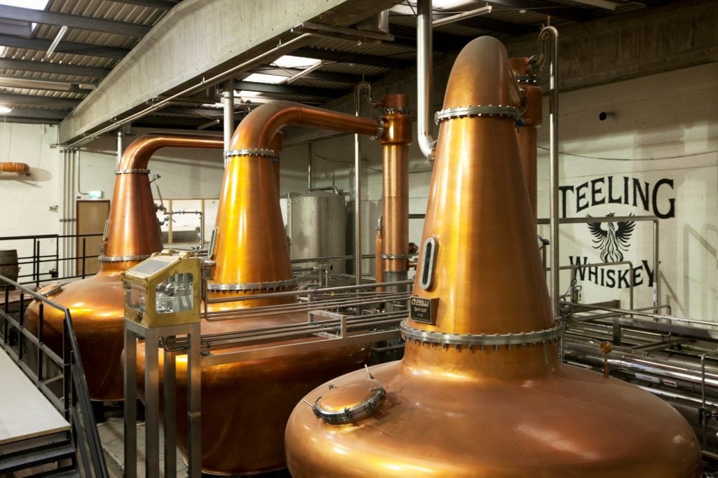 The pot stills at Teeling in Dublin