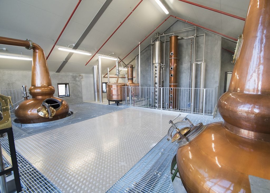 Stills at Cardrona Distillery in New Zealand
