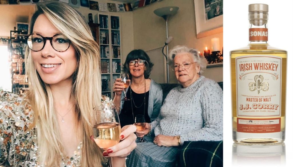 Kristiane, her mother and Grandma with JJ Corry The Sonas for Mother's Day