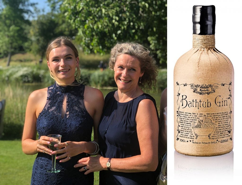 Jess, her mum and a Mother's Day treat in the form of Bathtub Gin!