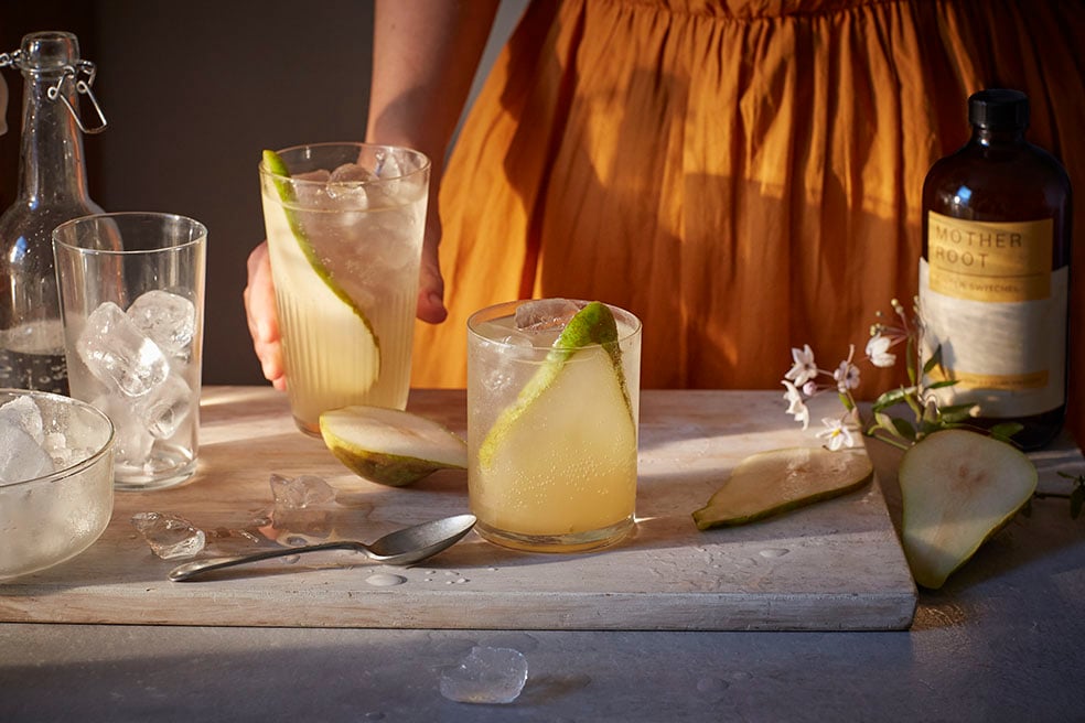 Mother Root Switchel and soda landscape