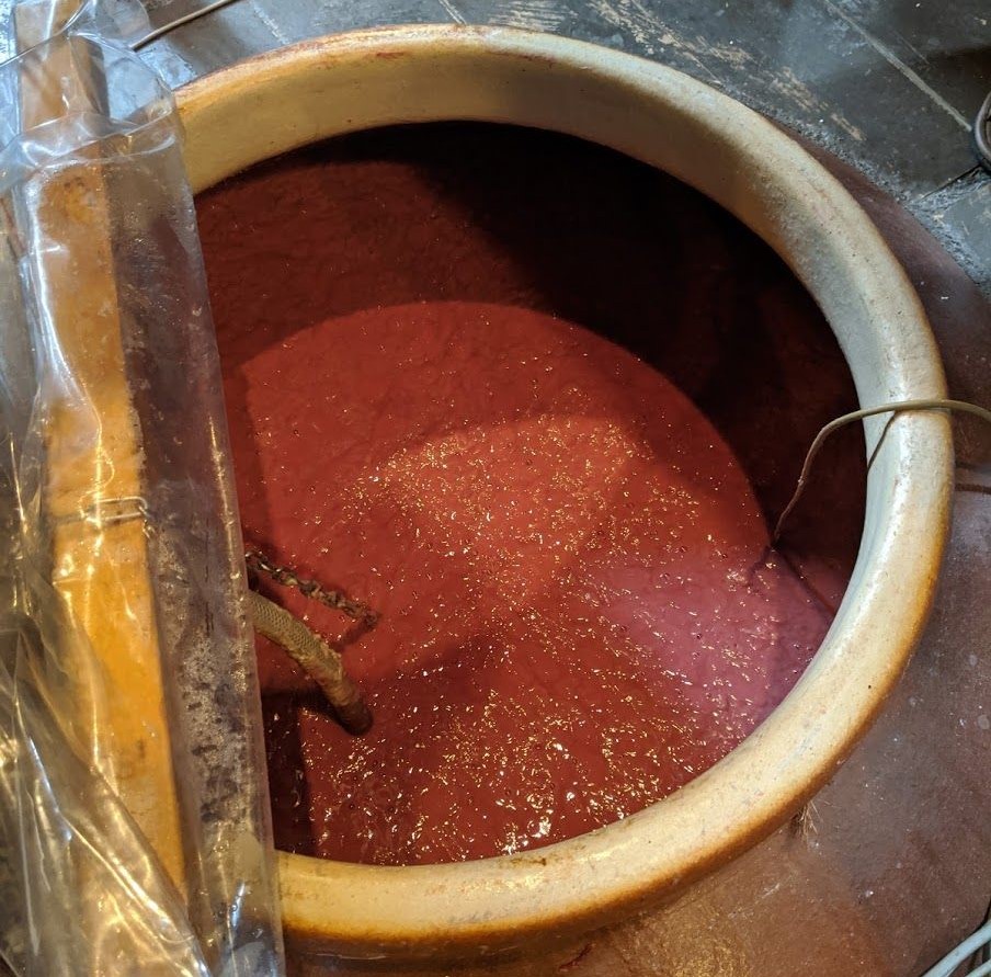Sweet potato shochu fermenting