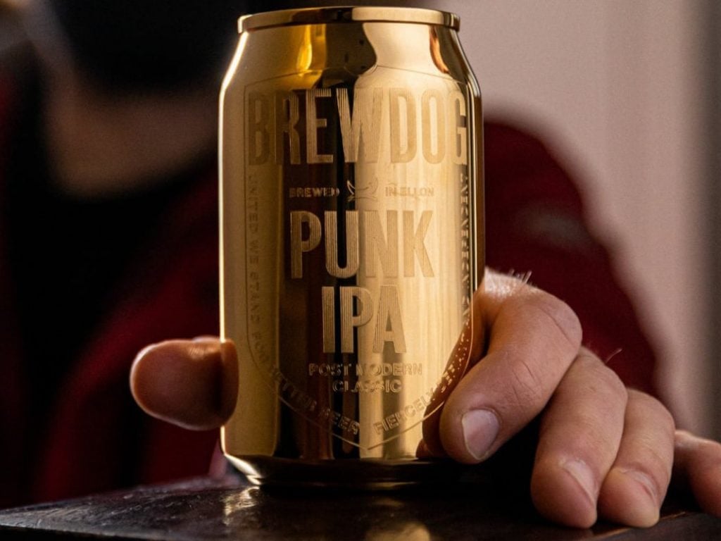Brewdog gold can