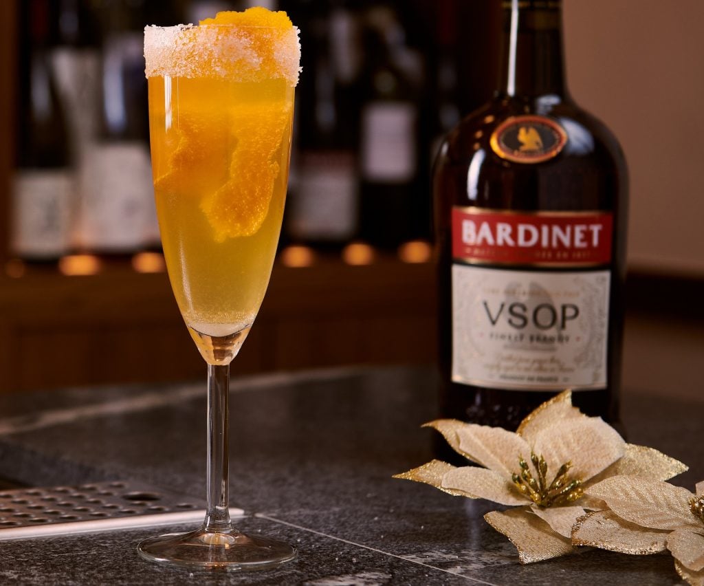Zelda cocktail with Bardinet brandy