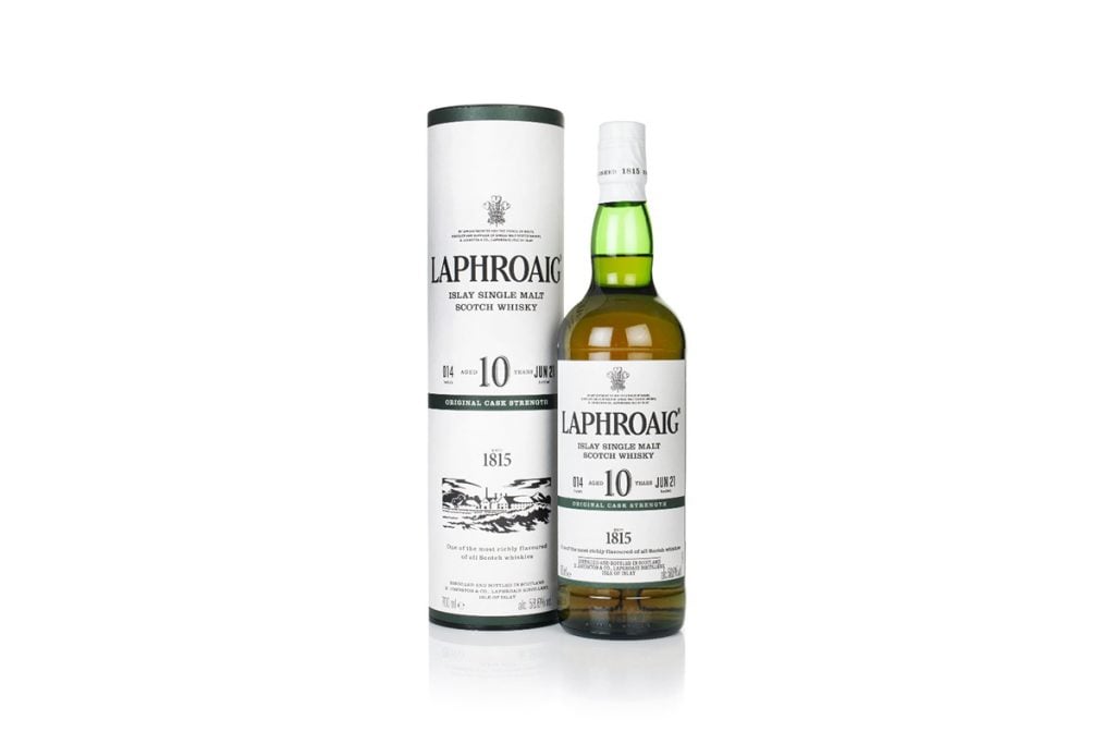 Laphroaig bottle for the coronation