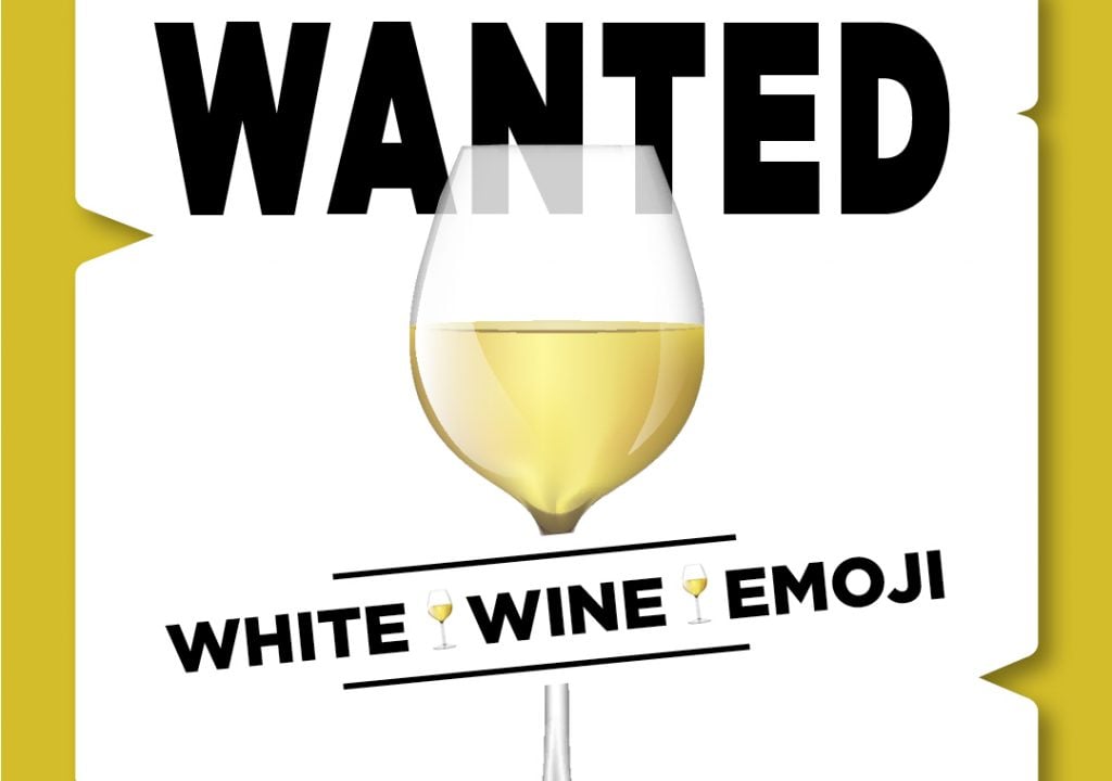 white wine emoji