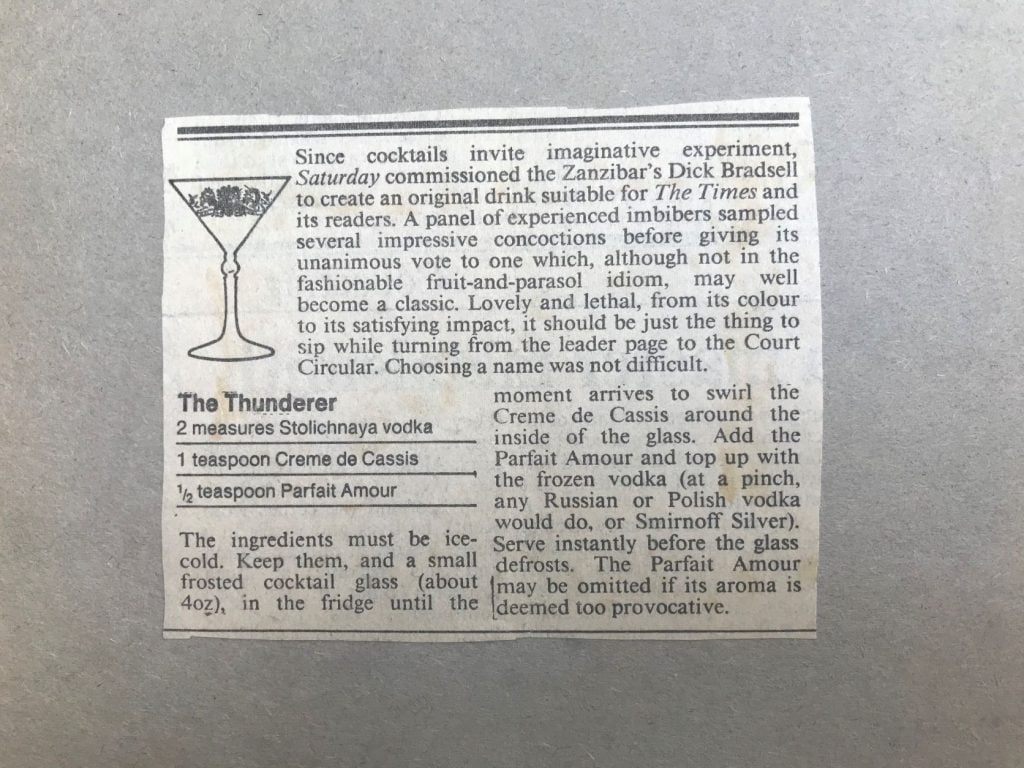 Thunderer times extract