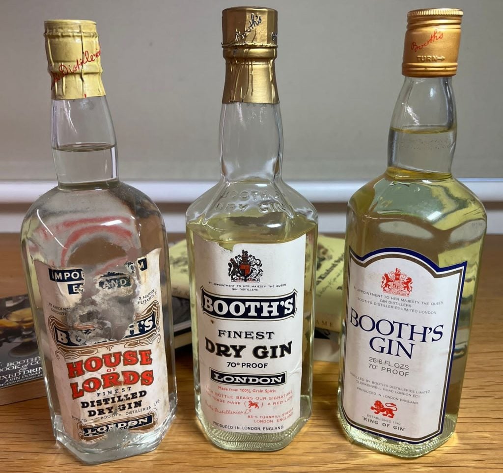Old Booths bottles