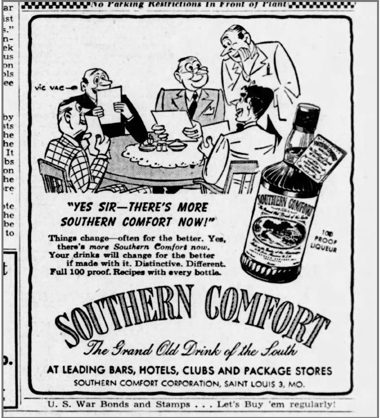 Southern Comfort Cartoon