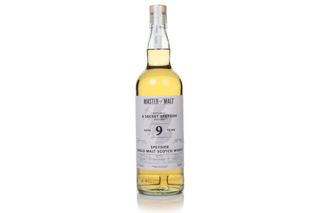 Secret Speyside Distillery 9 Year Old 2009 (Master of Malt)