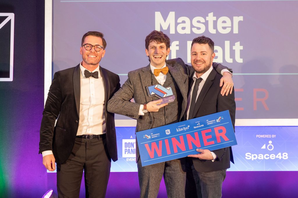 UK eCommerce Food & Drink Website of the Year award presentation