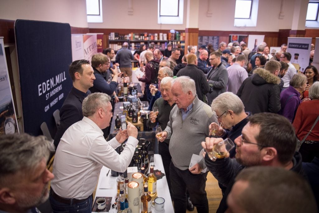 Guests enjoy The Fife Whisky Festival