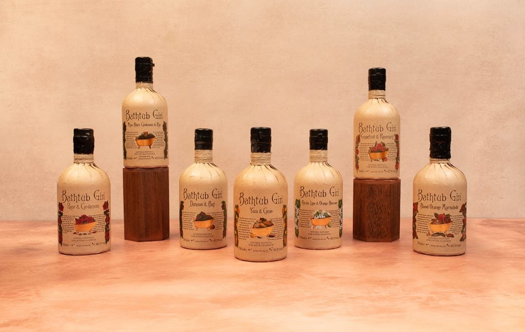 Bathtub Gin flavours 