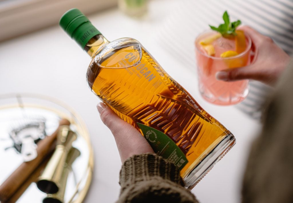 Cù Bòcan Creation #5 from Tomatin in a cocktail