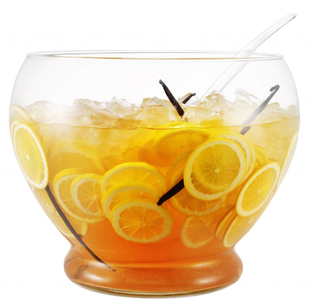 Italian Galliano Spritz in a punch bowl