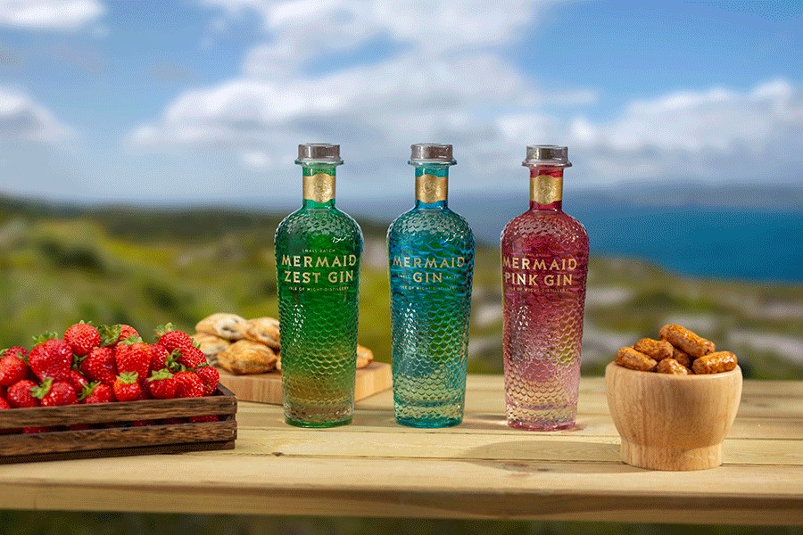 The range of Mermaid Gin