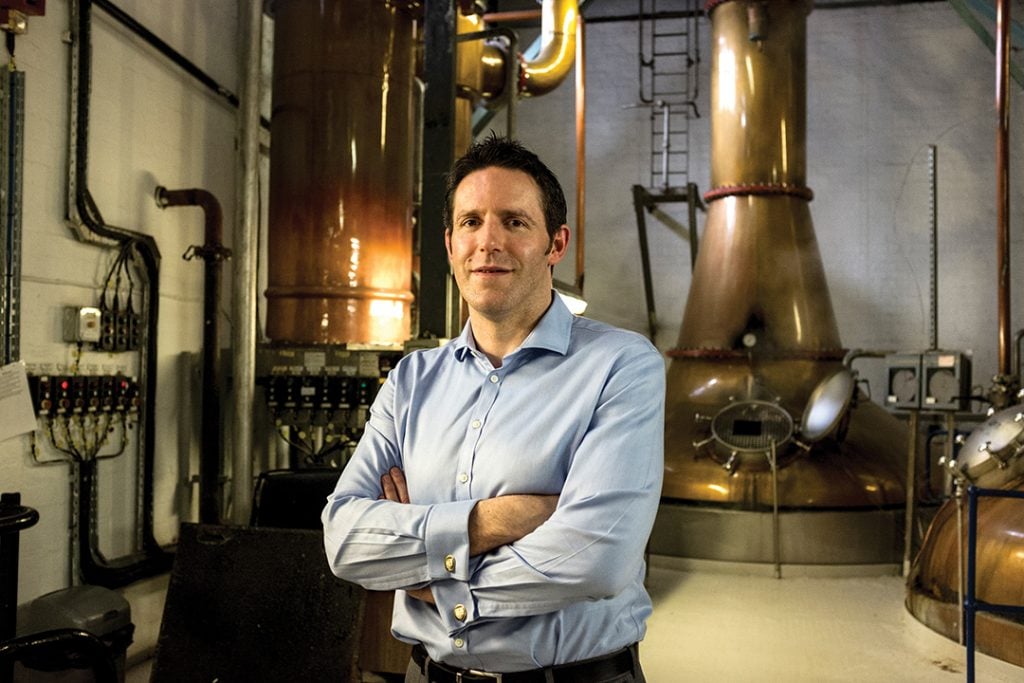 Michael Henry master blender at Loch Lomond with his still