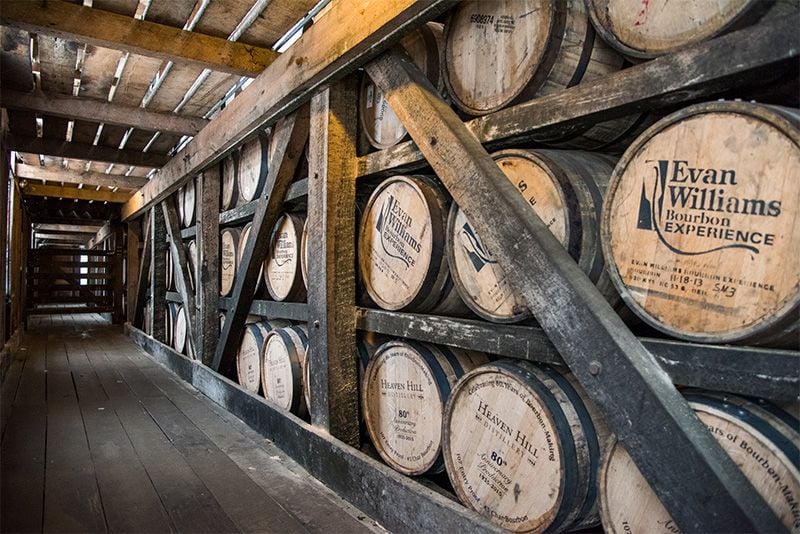 Casks at Heaven Hill