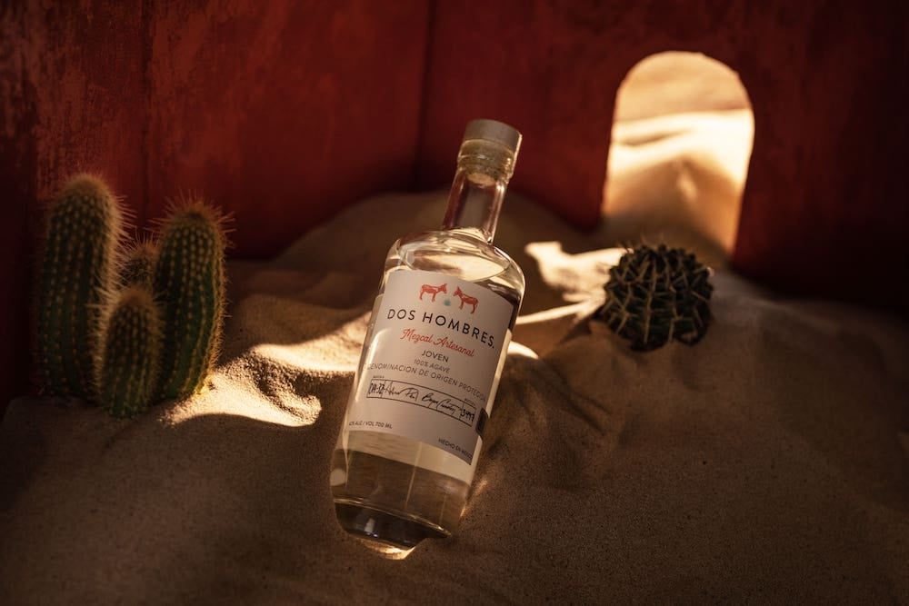 Dos Hombres mezcal bottle