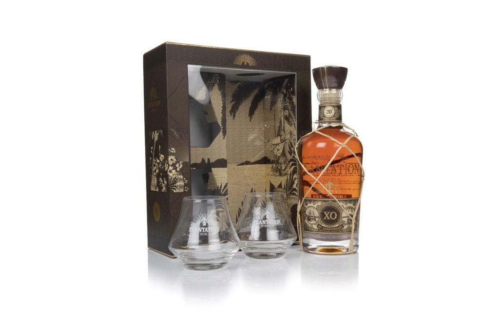 Plantation XO Barbados 20th Anniversary Gift Pack with 2x Glasses