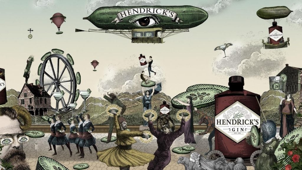 Hendrick's Gin art
