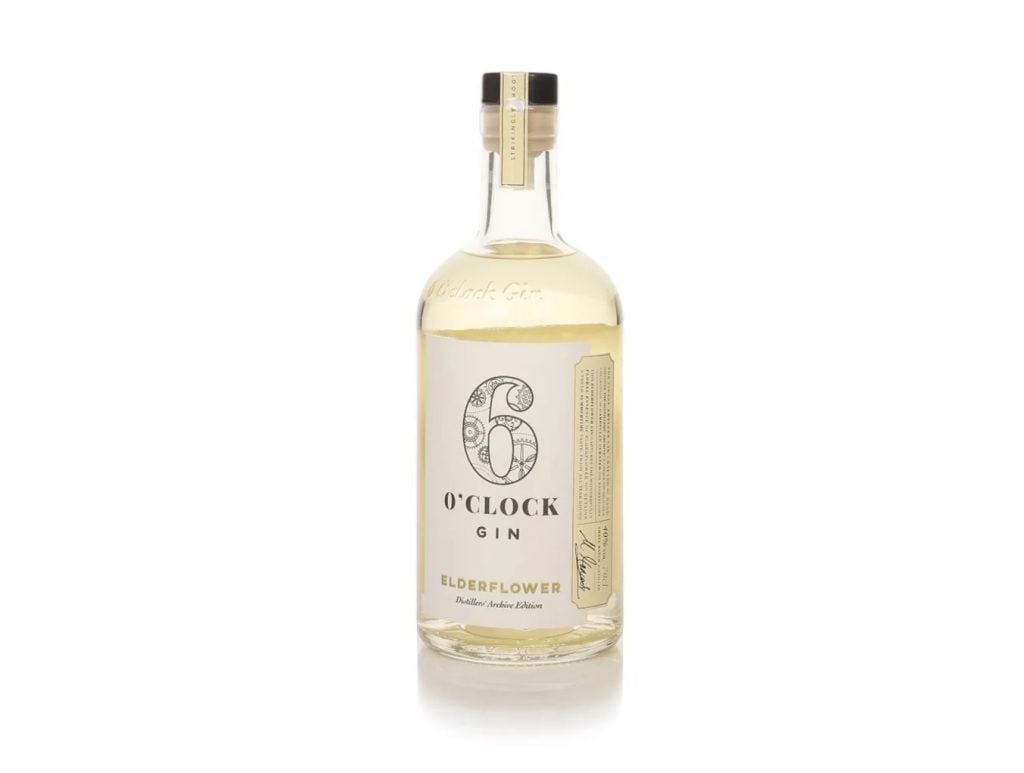 6 o' clock elderflower gins for under £25