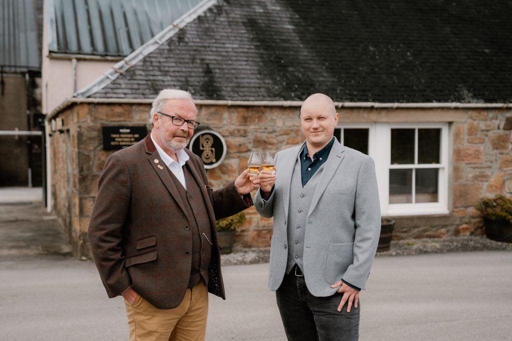 John MacDonald and David Rogerson at Balblair distillery