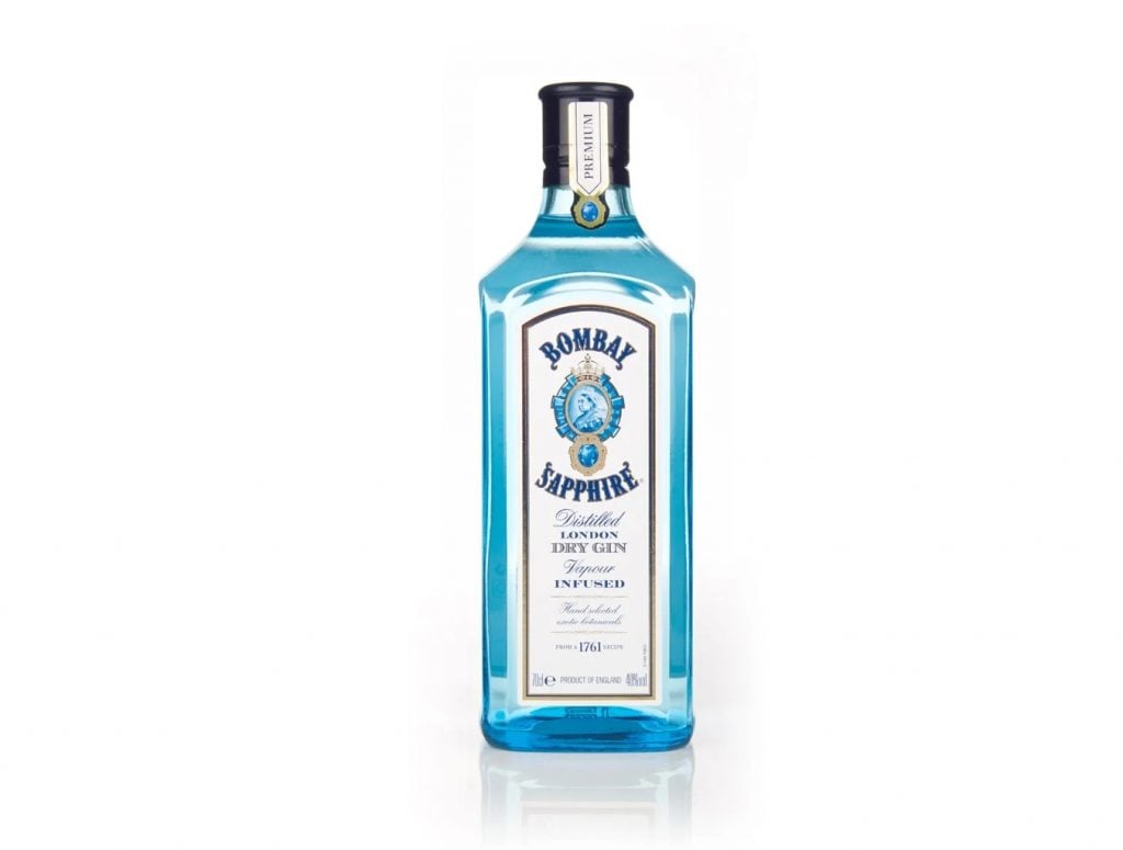 Bombay Sapphire gin 10 gins for under £25