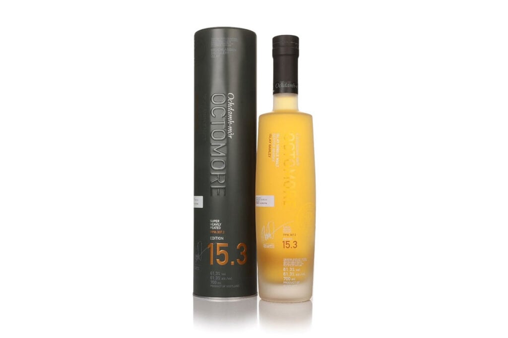 Octomore 15.3 Whisky, one of the most peaty whiskies in the world