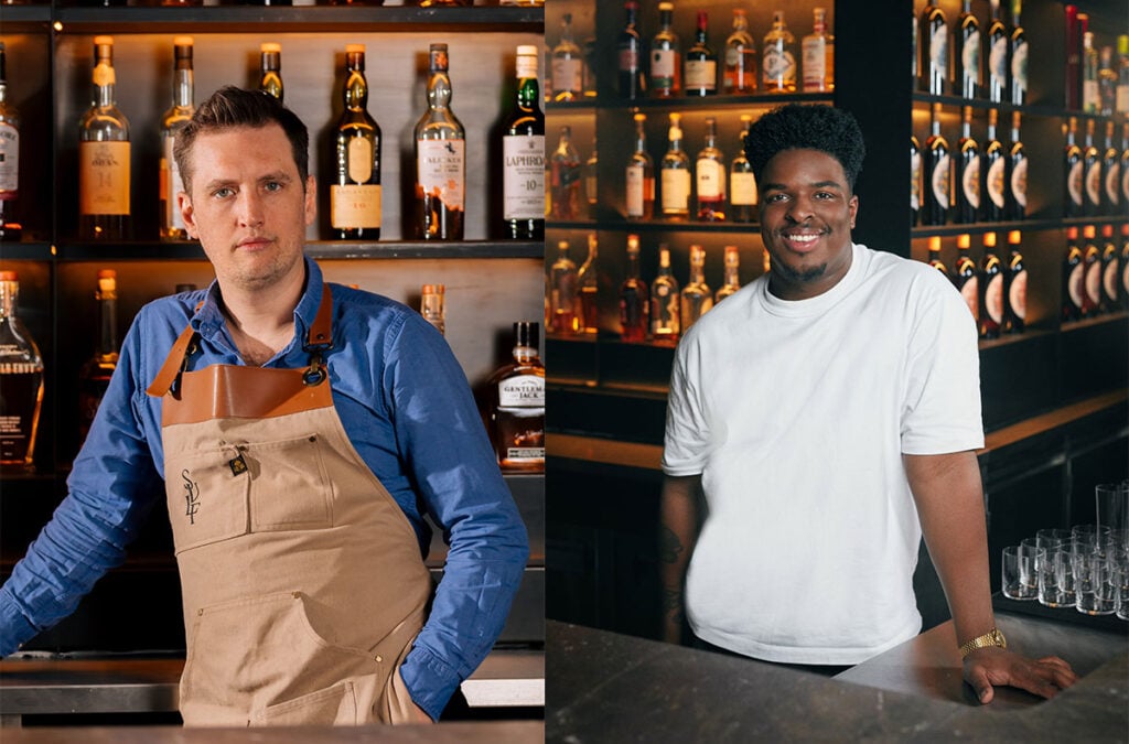 Lessons in texture and cocktails come from Silverleaf bar general manager Liam Broom and head of R&D Rueben Clark