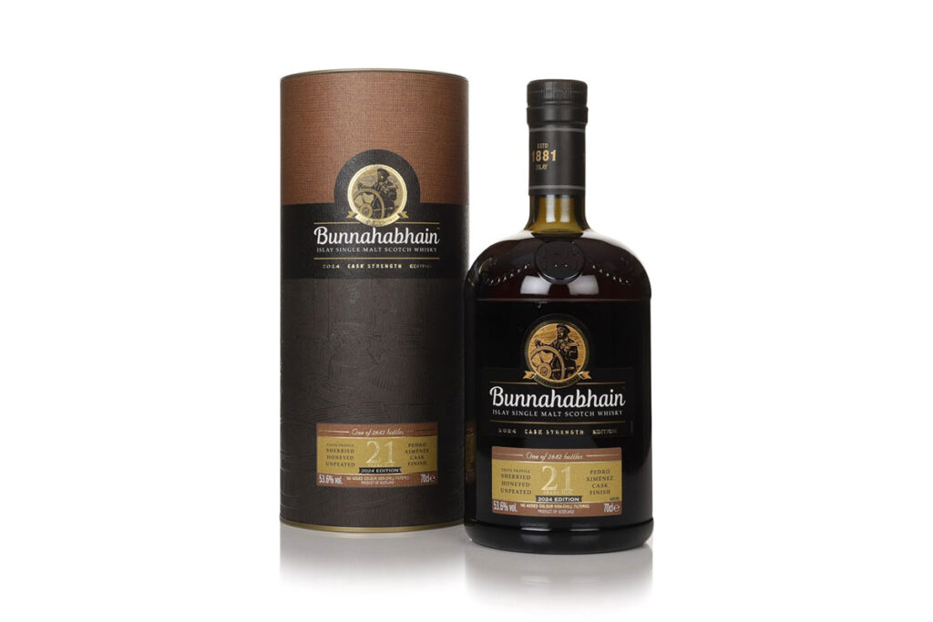 One of our Top 10 premium whiskies perfect for Christmas: Bunnahabhain 21 Year Old Cask Strength - 2024 Edition Whisky
