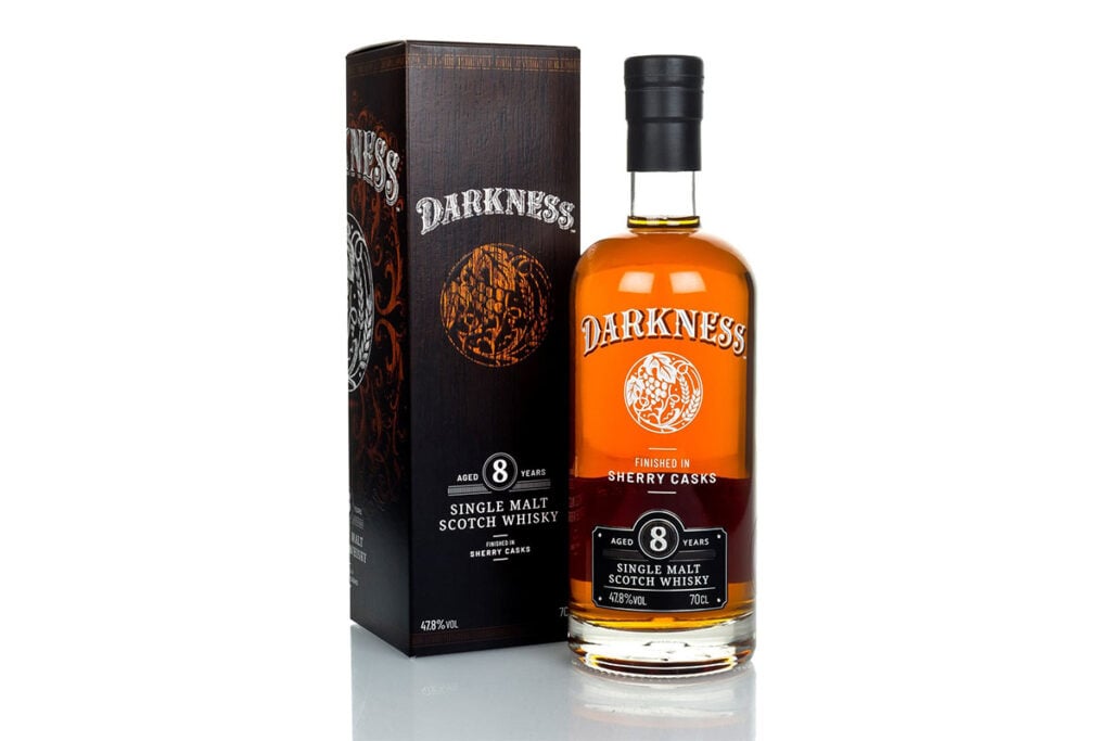 Darkness 8 Year Old Whisky is a sherried whisky we love