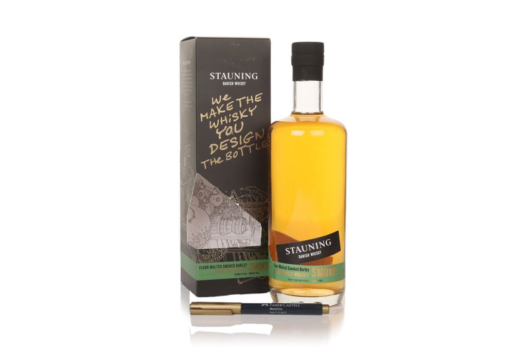 One of our Top 10 smoky whiskies for Christmas 2024 - Stauning Smoke Whisky Design Edition 70cl