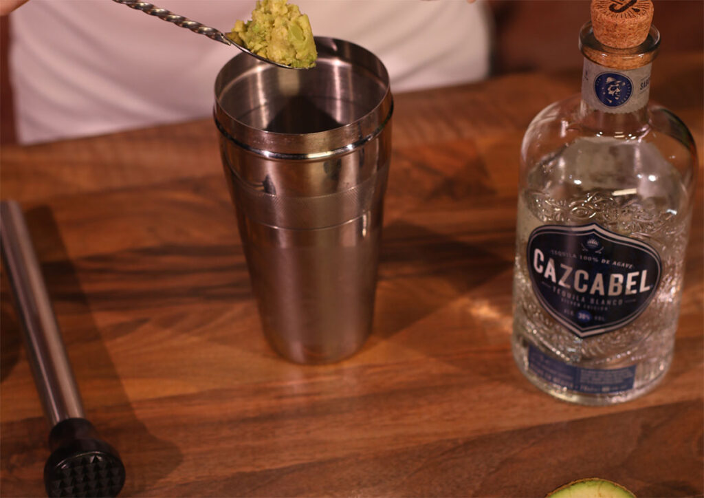You need avocado puree for this cocktail