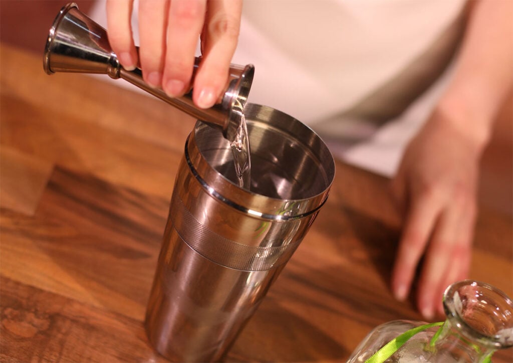 Add 40ml Patrón Silver to your cocktail shaker