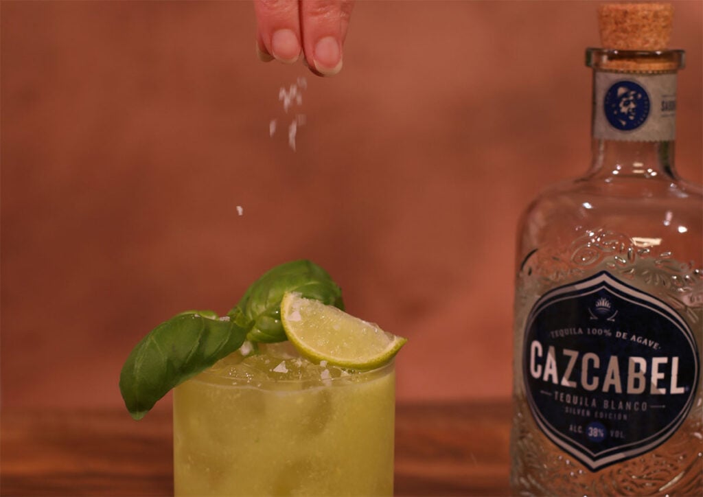 Want to make the Cazcabel Avocado Margarita? Garnish with fresh sea salt