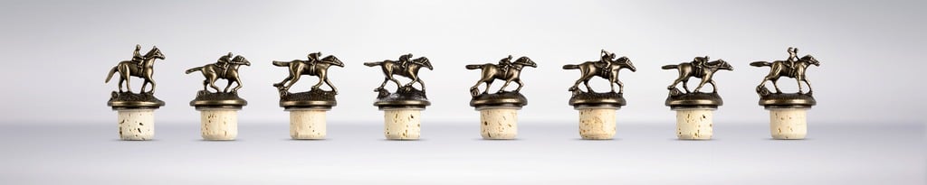 Blanton's whiskey has iconic bottle stoppers