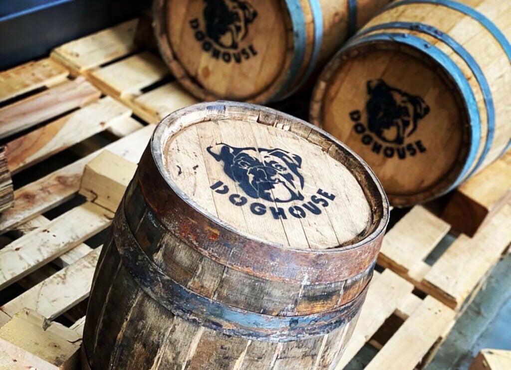 Doghouse whisky is aged like bourbon