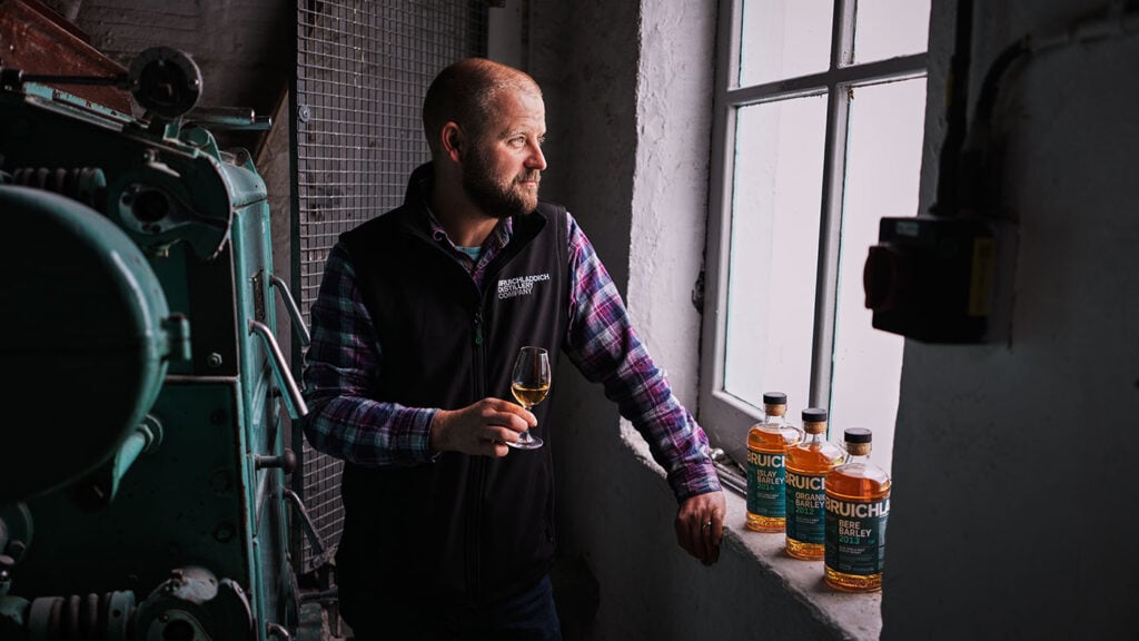 Bruichladdich master distiller Adam Hannett at the distillery on Islay