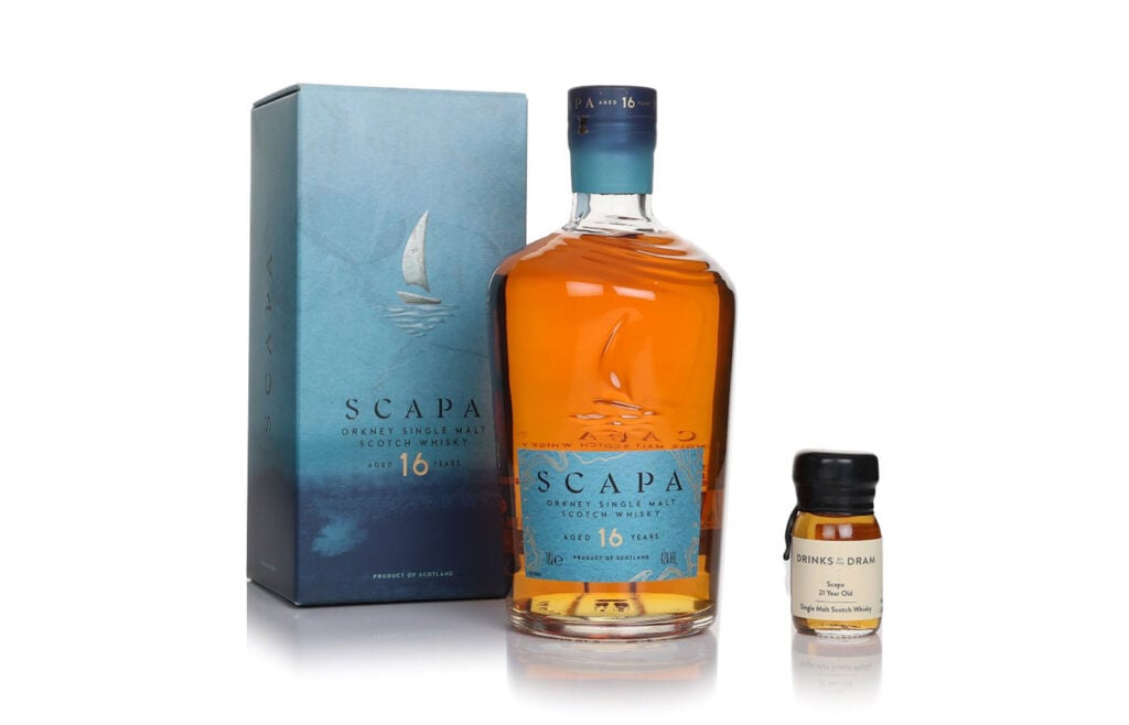A bottle of Scapa 16 Year Old