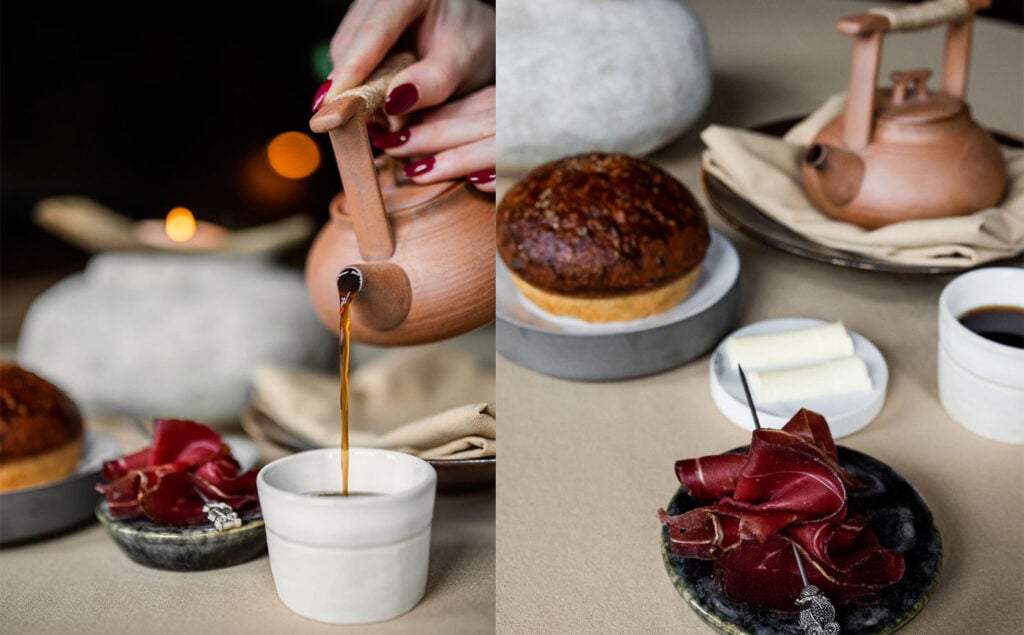 Amuse, a dish at Geamair, Craigellachie Hotel