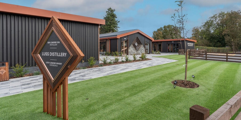 An artist's model of Luss Distillery