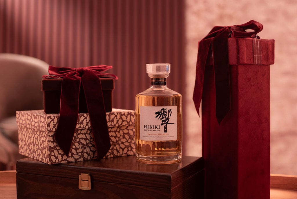 Hibiki Japanese Harmony in a Valentine's Day scene