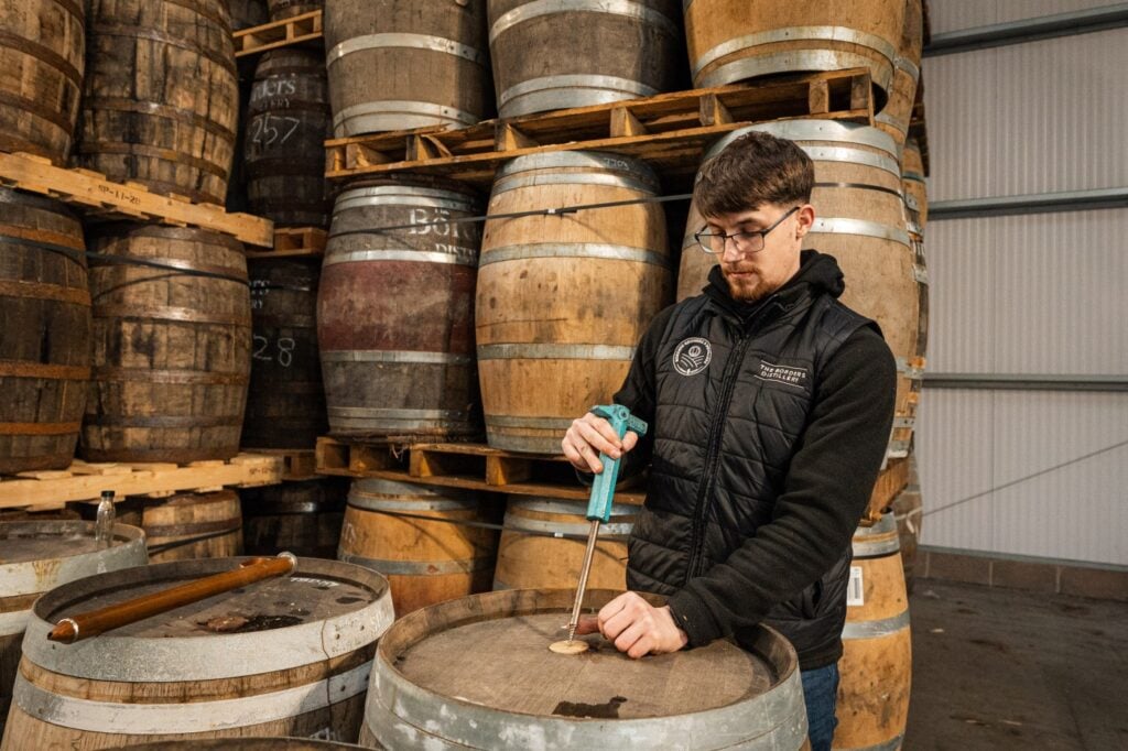 The Borders Distillery warehouse