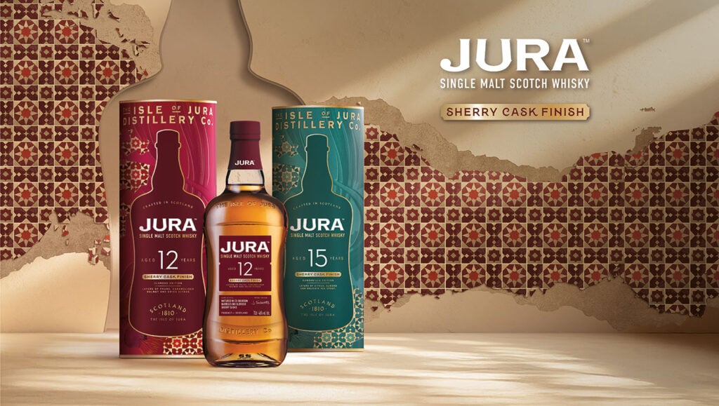 Lifestyle imagrey for the launch of the Jura Sherry Cask Range